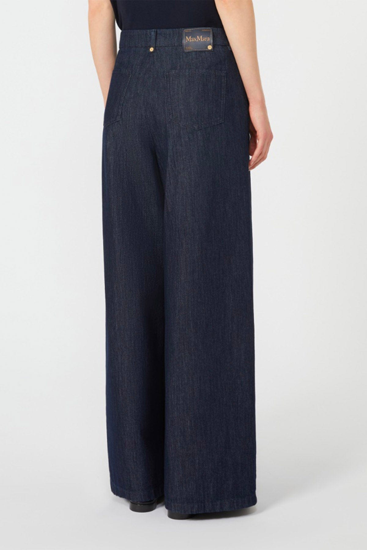 MAXMARA&#39;S BRANDS PANTALONE IN DENIM  Pantalone in denim over donna &#39;S Max Mara Luis
