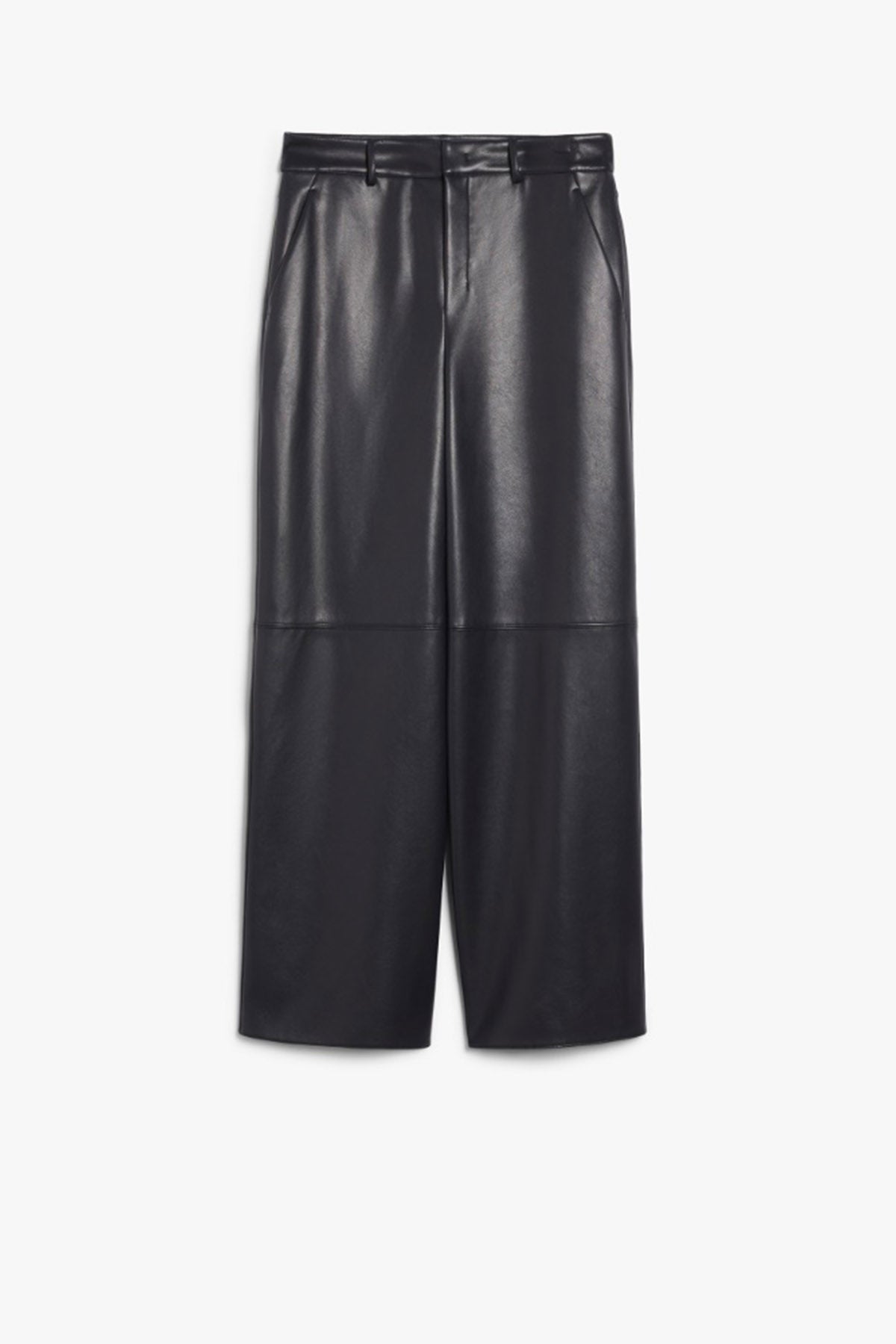 MAXMARA'S BRANDS PANTALONE IN JERSEY  NERO / XXS Pantaloni in ecopelle nera donna 'S Max Mara Storia