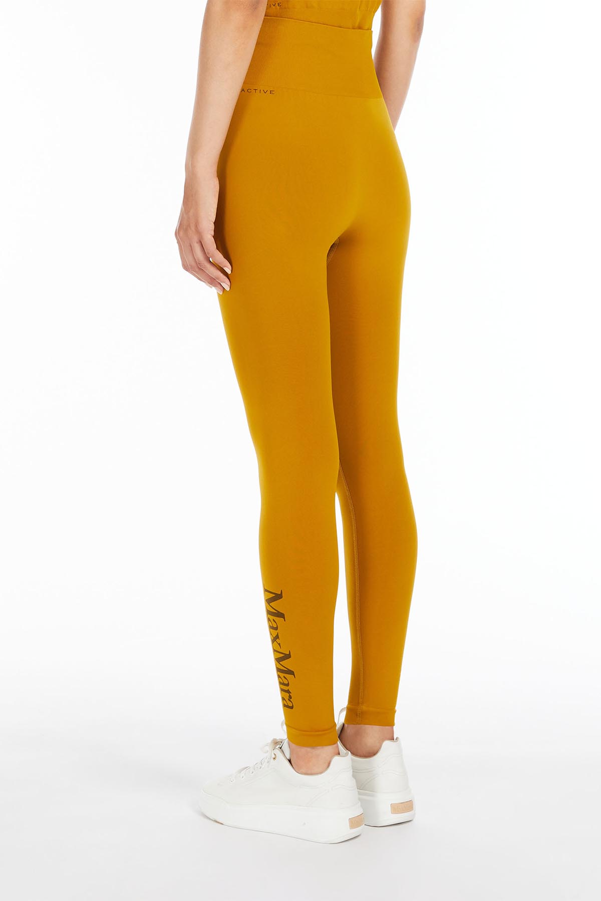 MAXMARA&#39;S BRANDS PANTALONE IN MAGLIA  Leggins Giallo Ocra Leisure Max Mara Villa