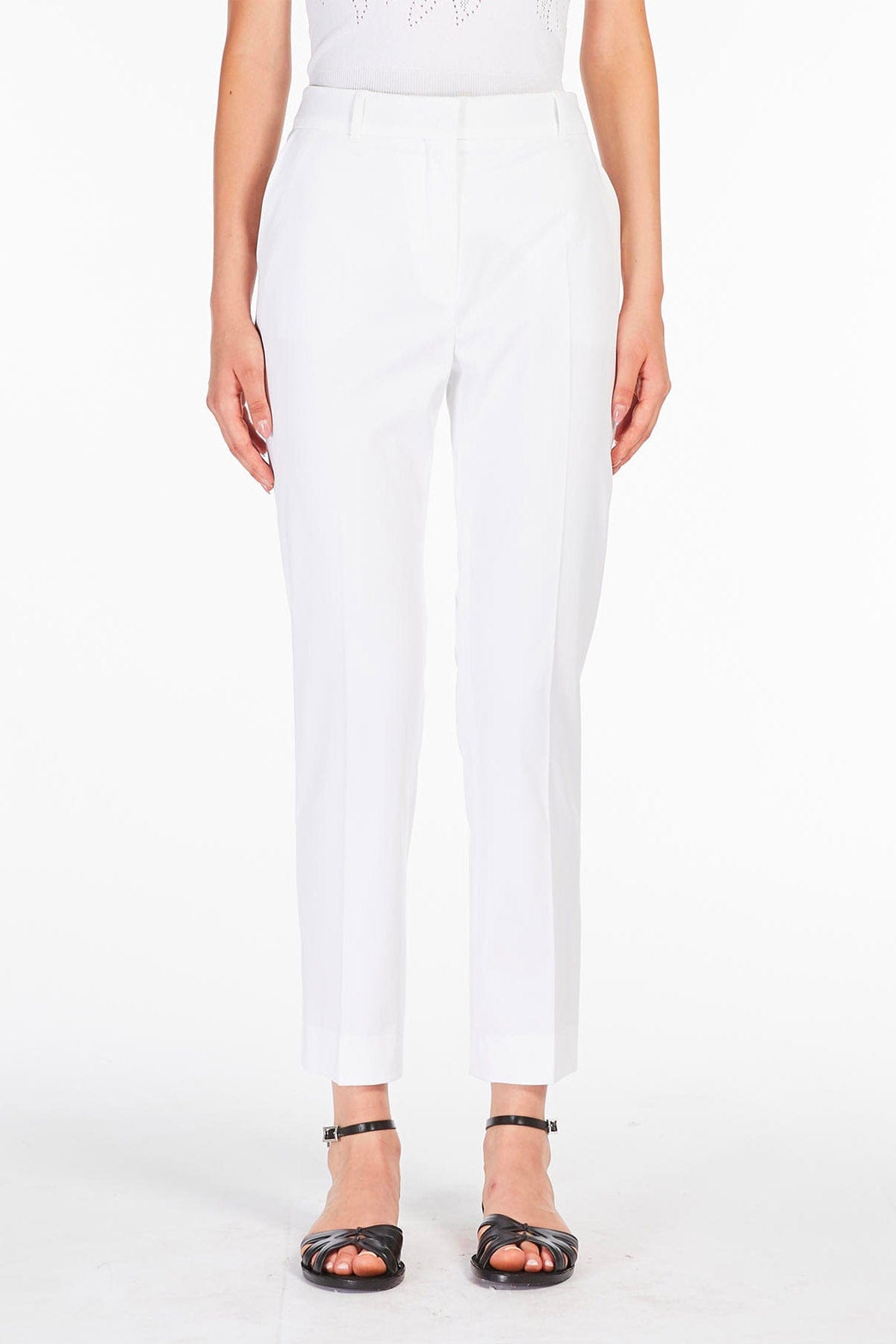 MAXMARA'S BRANDS PANTALONE LUNGO  BIANCO / 34 Pantaloni bianchi donna Max Mara Studio David