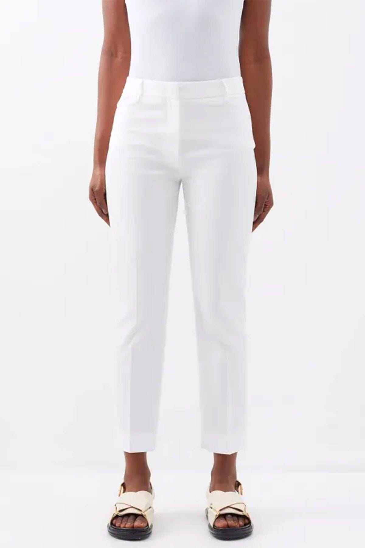 MAXMARA&#39;S BRANDS PANTALONE LUNGO  BIANCO / 34 Pantaloni in cotone donna Weekend Max Mara Cecco