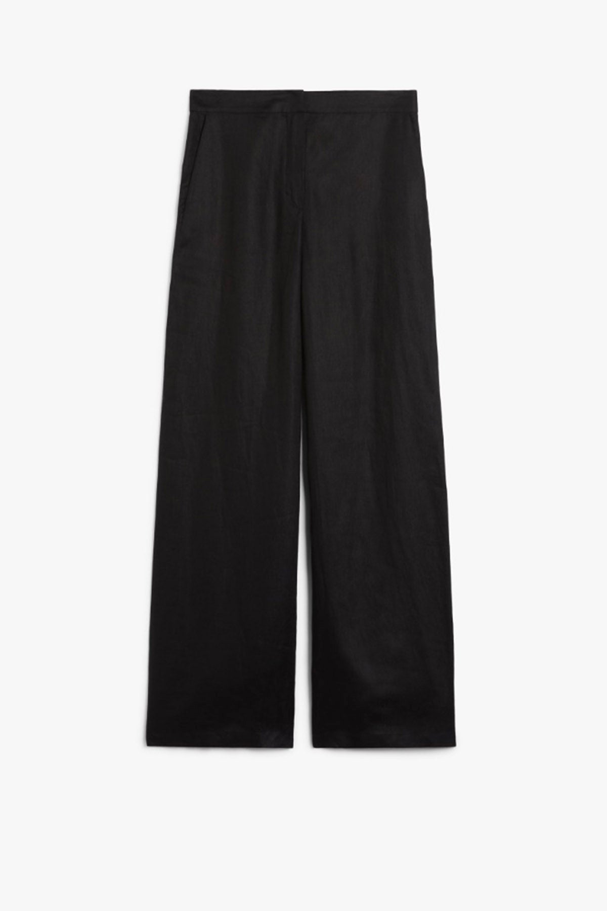 MAXMARA'S BRANDS PANTALONE LUNGO  NERO / 34 Pantaloni neri in lino donna Max Mara Sudio Garibo