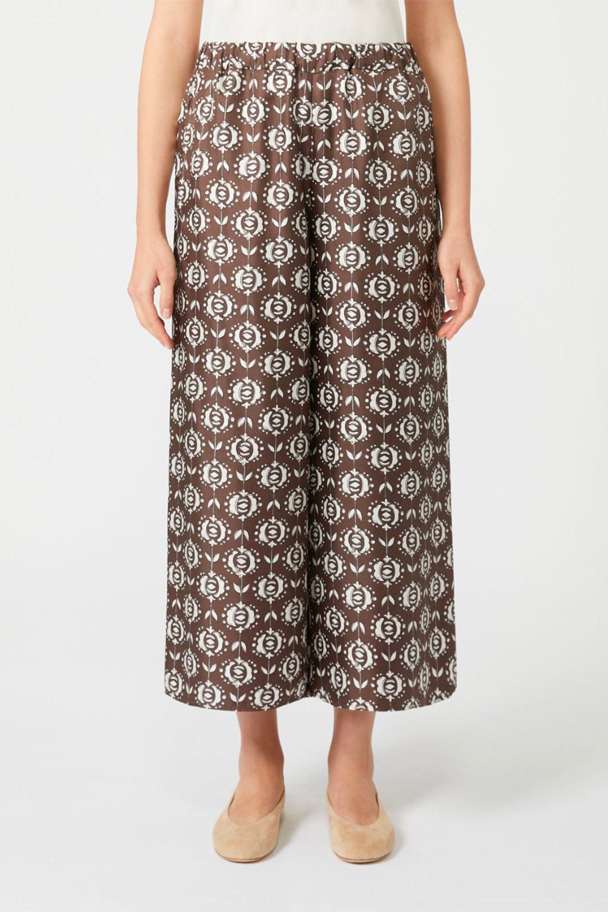 MAXMARA&#39;S BRANDS PANTALONE LUNGO  Pantalone donna ampio in seta Weekend Max Mara Tortona