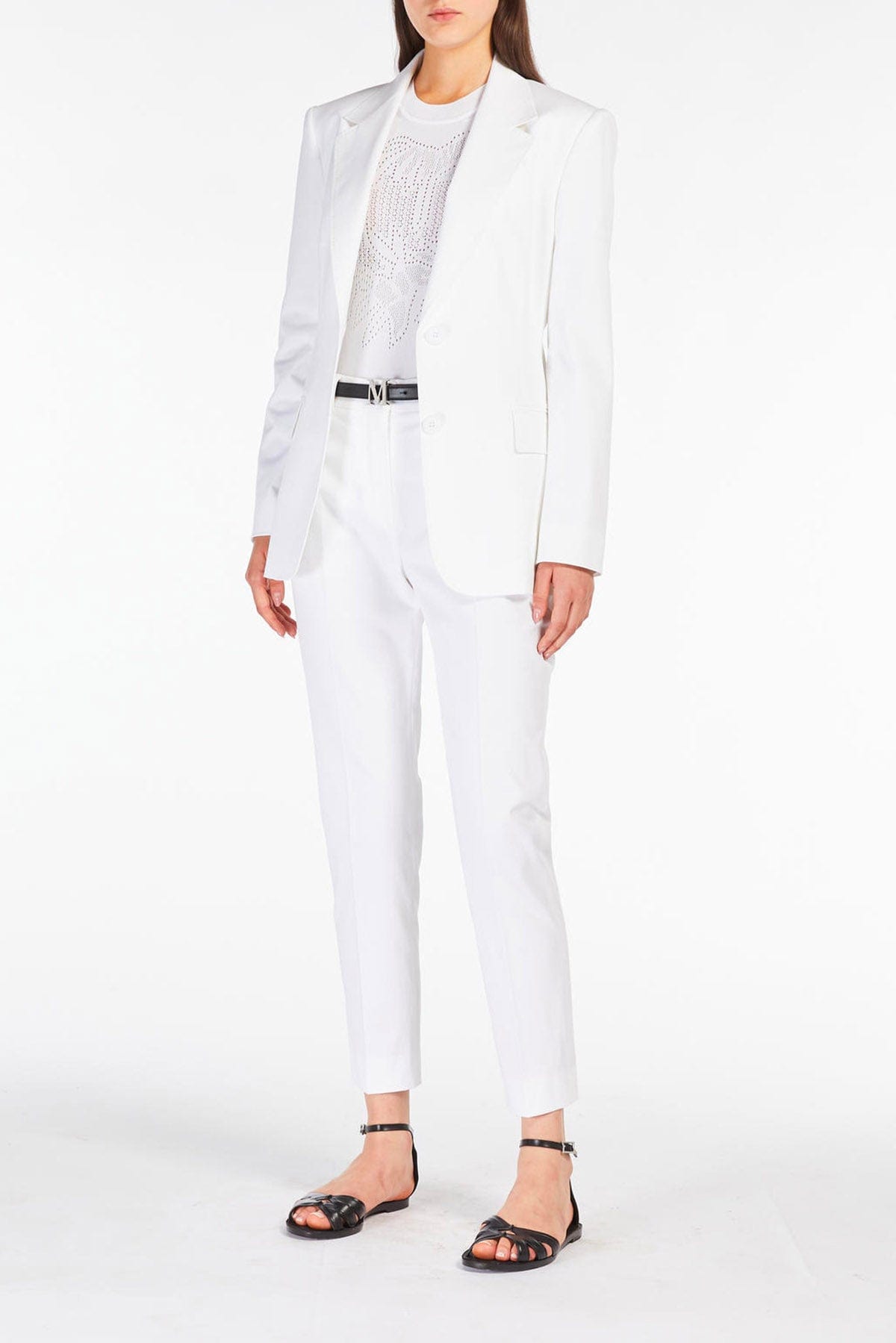 MAXMARA'S BRANDS PANTALONE LUNGO  BIANCO / 34 Pantaloni bianchi donna Max Mara Studio David