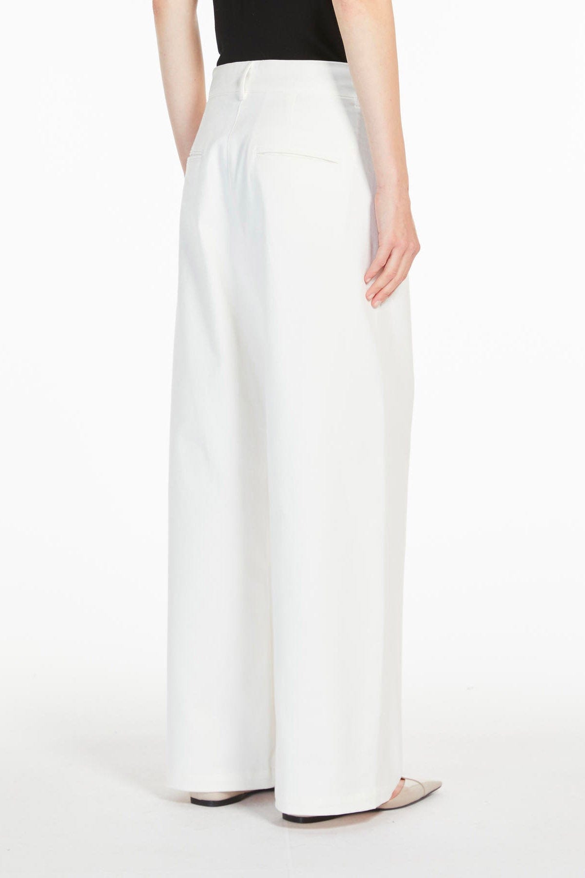 MAXMARA'S BRANDS PANTALONE LUNGO  BIANCO / 34 Pantaloni donna over bianchi 'S Max Mara Marianna