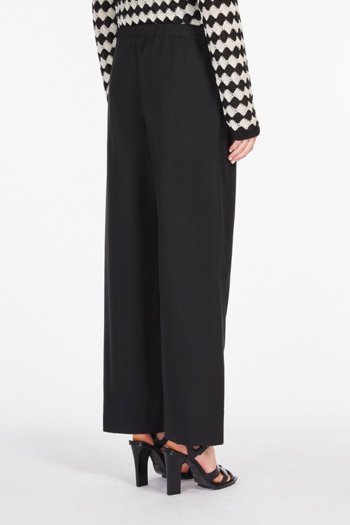 MAXMARA&#39;S BRANDS PANTALONE LUNGO  Pantaloni in cotone donna &#39;S Max Mara Argento