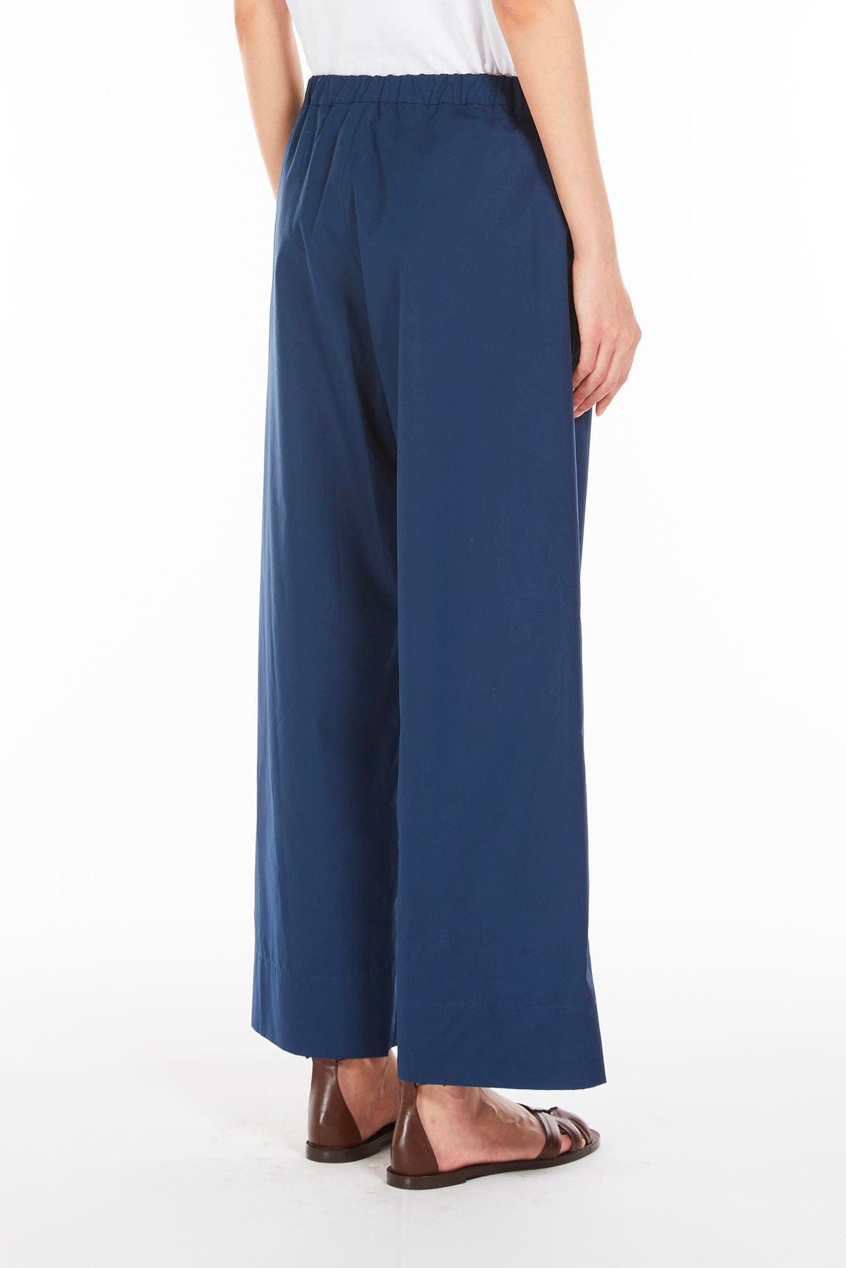 MAXMARA'S BRANDS PANTALONE LUNGO  BLU / 34 Pantaloni in cotone donna 'S Max Mara Argento