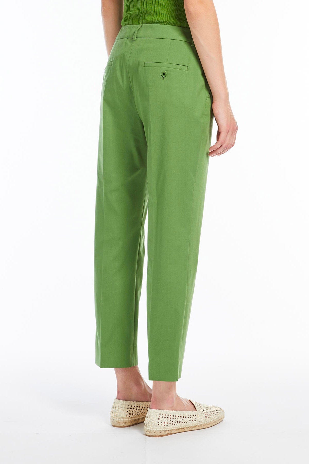 MAXMARA'S BRANDS PANTALONE LUNGO  VERDE / 34 Pantaloni in cotone donna Weekend Max Mara Cecco