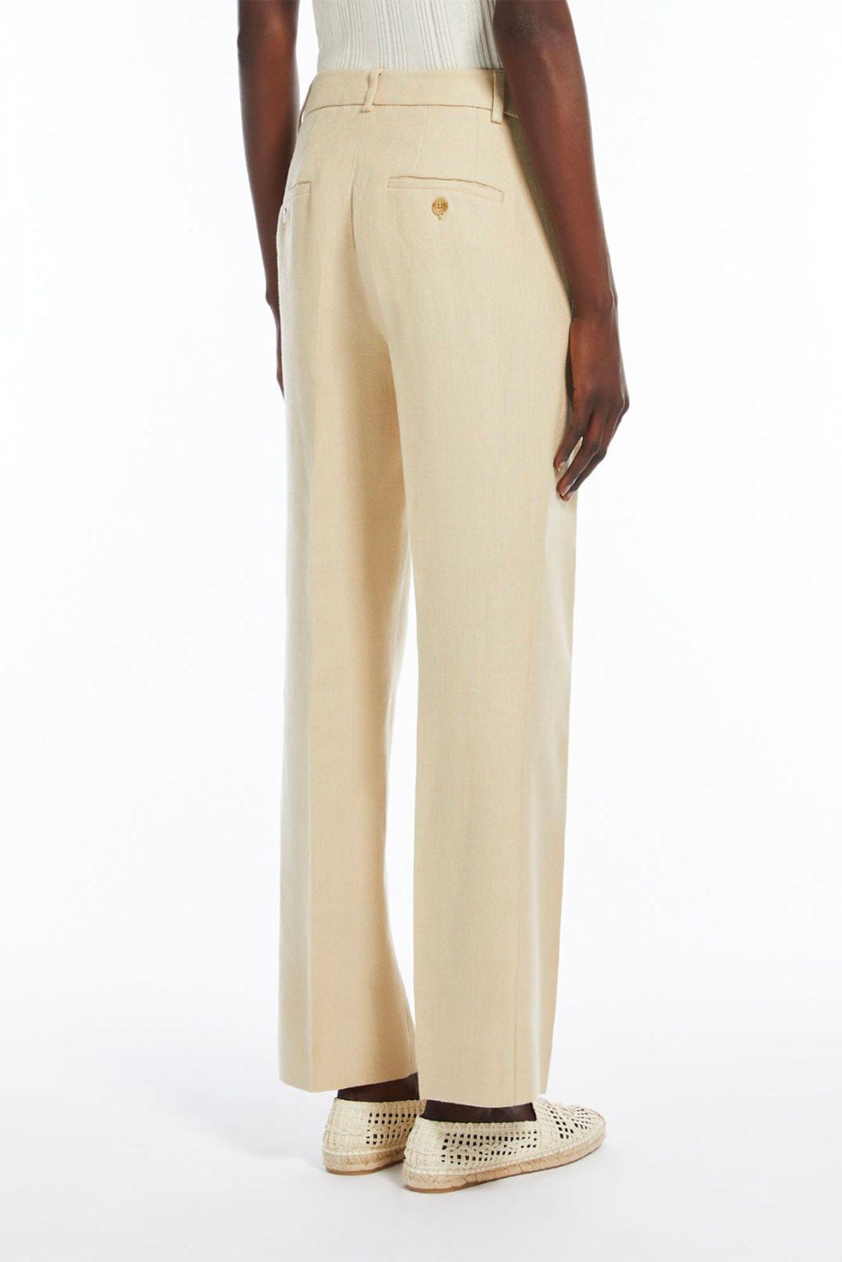 MAXMARA&#39;S BRANDS PANTALONE LUNGO  Pantaloni in cotone e lino donna Weekend Max Mara Agape