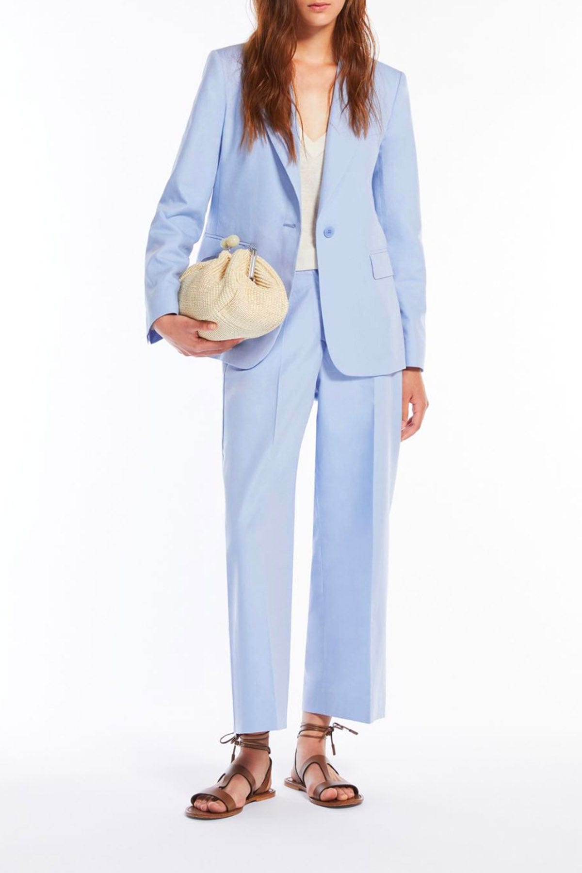 MAXMARA&#39;S BRANDS PANTALONE LUNGO  Pantaloni in cotone e lino donna Weekend Max Mara Zircone