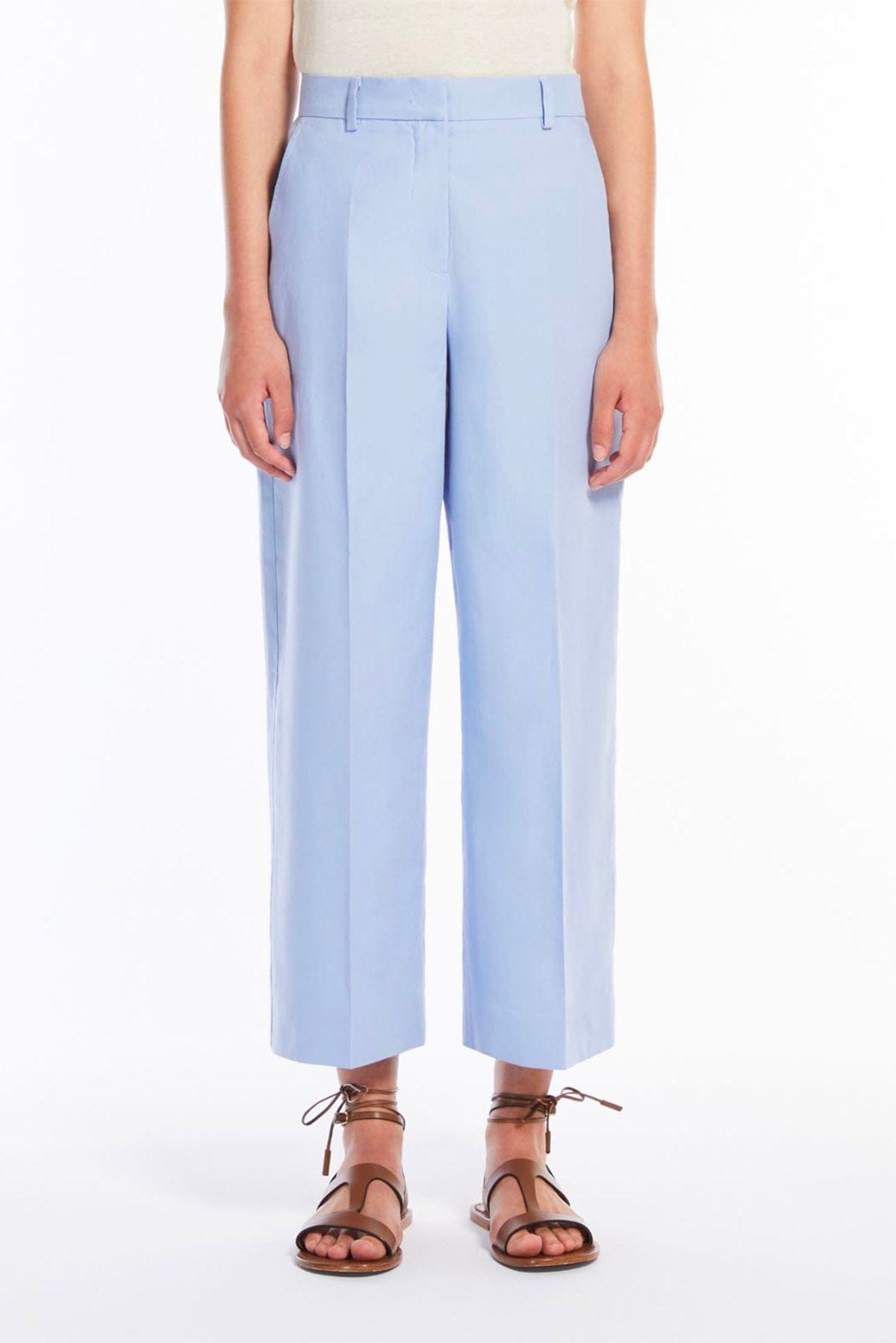 MAXMARA&#39;S BRANDS PANTALONE LUNGO  Pantaloni in cotone e lino donna Weekend Max Mara Zircone