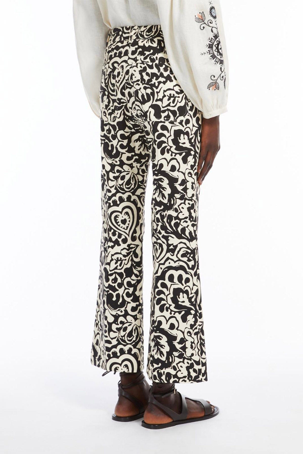 MAXMARA&#39;S BRANDS PANTALONE LUNGO  Pantaloni in cotone fantasia donna Weekend Max Mara Cadmio