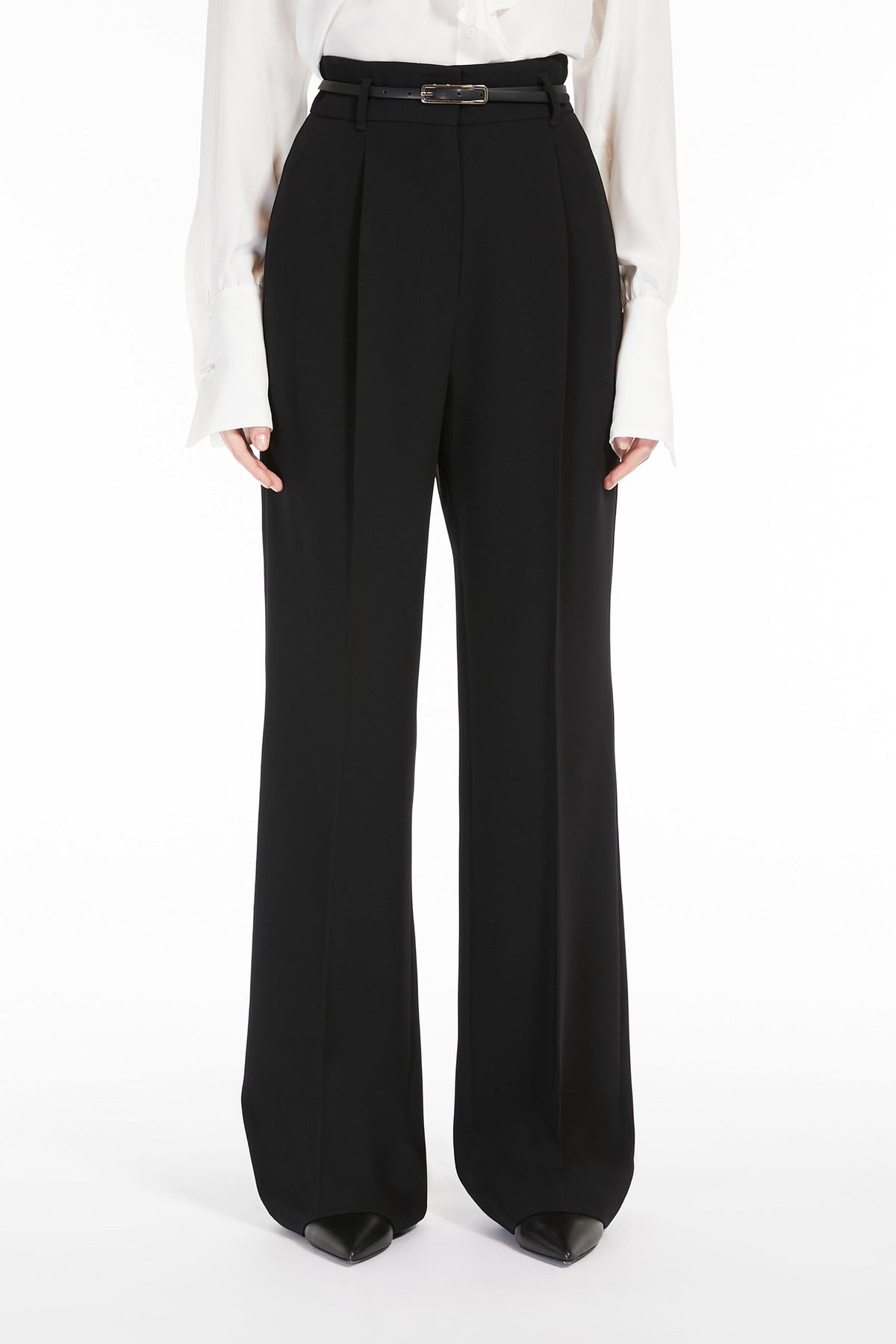 MAXMARA&#39;S BRANDS PANTALONE LUNGO  Pantaloni Neri Donna Weekend Max Mara