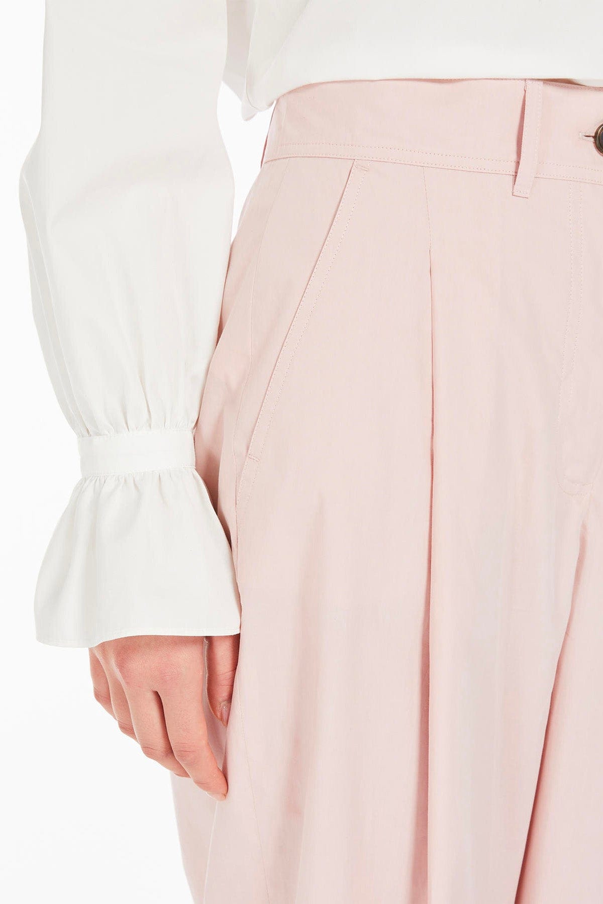 MAXMARA&#39;S BRANDS PANTALONE LUNGO  Pantaloni over donna in cotone Max Mara Weekend Artur1234