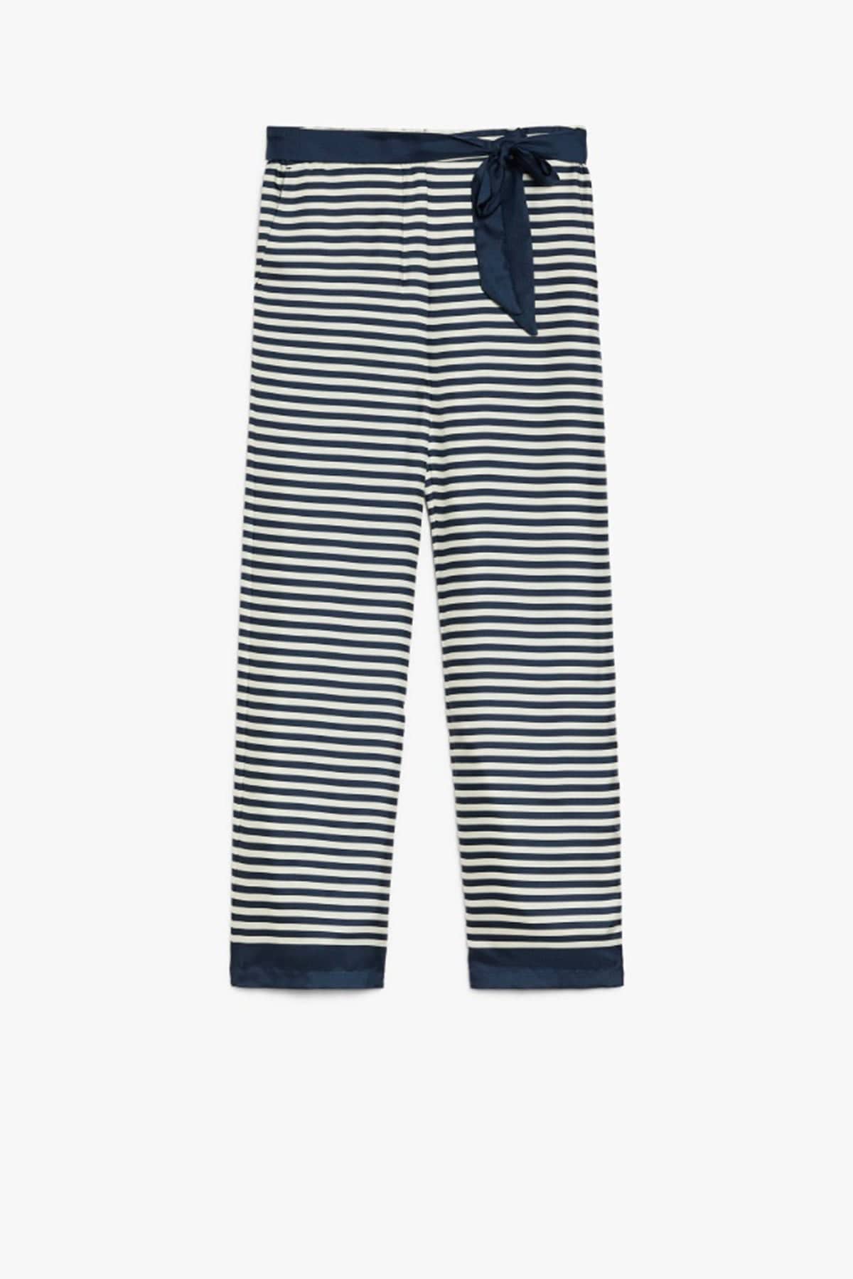 MAXMARA'S BRANDS PANTALONE LUNGO  RIGATO / 34 Pantalone rigato in seta 'S Max Mara Nine