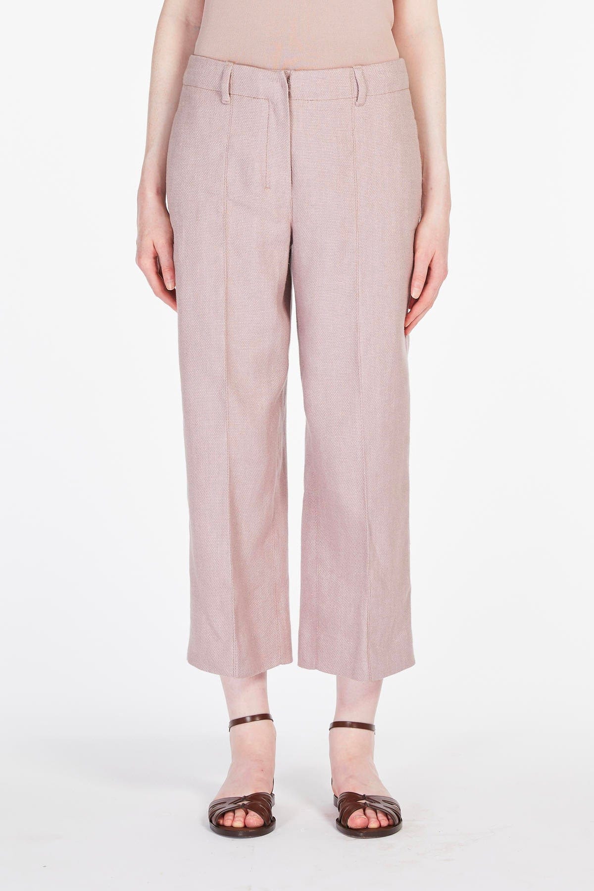 MAXMARA'S BRANDS PANTALONE LUNGO  ROSA POLVERE / 34 Pantaloni in cotone donna 'S Max Mara Marco