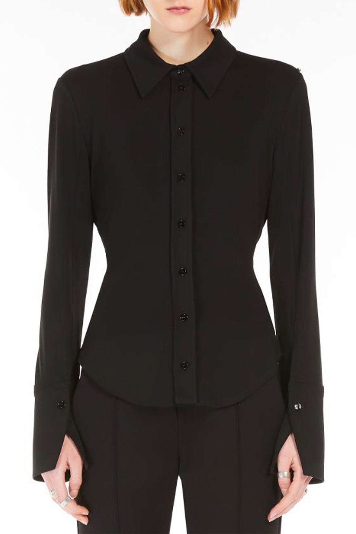 MAXMARA'S BRANDS POLO  NERO / XXS Camicia Nera Donna Sportmax Candido