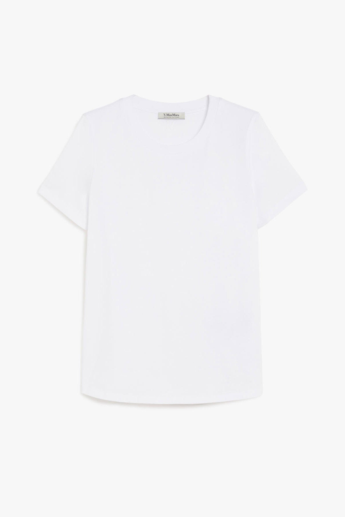 MAXMARA'S BRANDS T'SHIRT  BIANCO / XXS T-Shirt in cotone donna tinta unita 'S Max Mara Reno