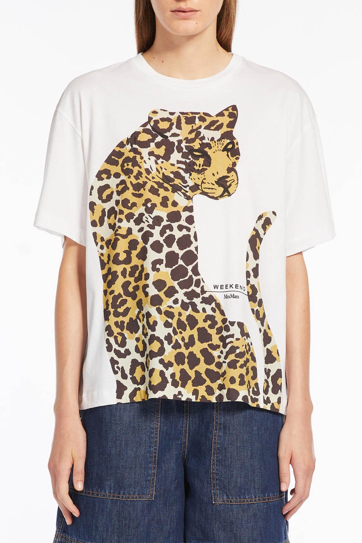 MAXMARA&#39;S BRANDS T&#39;SHIRT  LEOPARDO / XXS T-shirt Donna Max Mara Weekend Viterbo