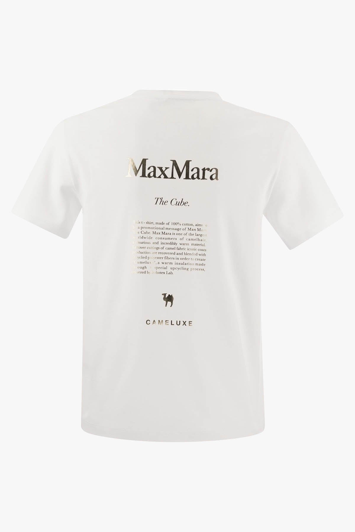 MAXMARA&#39;S BRANDS T&#39;SHIRT  T-Shirt Donna &#39;S Max Mara Stampa The Cube Quieto