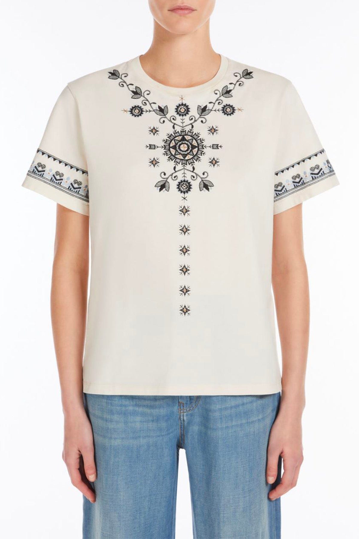 MAXMARA&#39;S BRANDS T&#39;SHIRT  T-Shirt in cotone donna Weekend Max Mara Olga