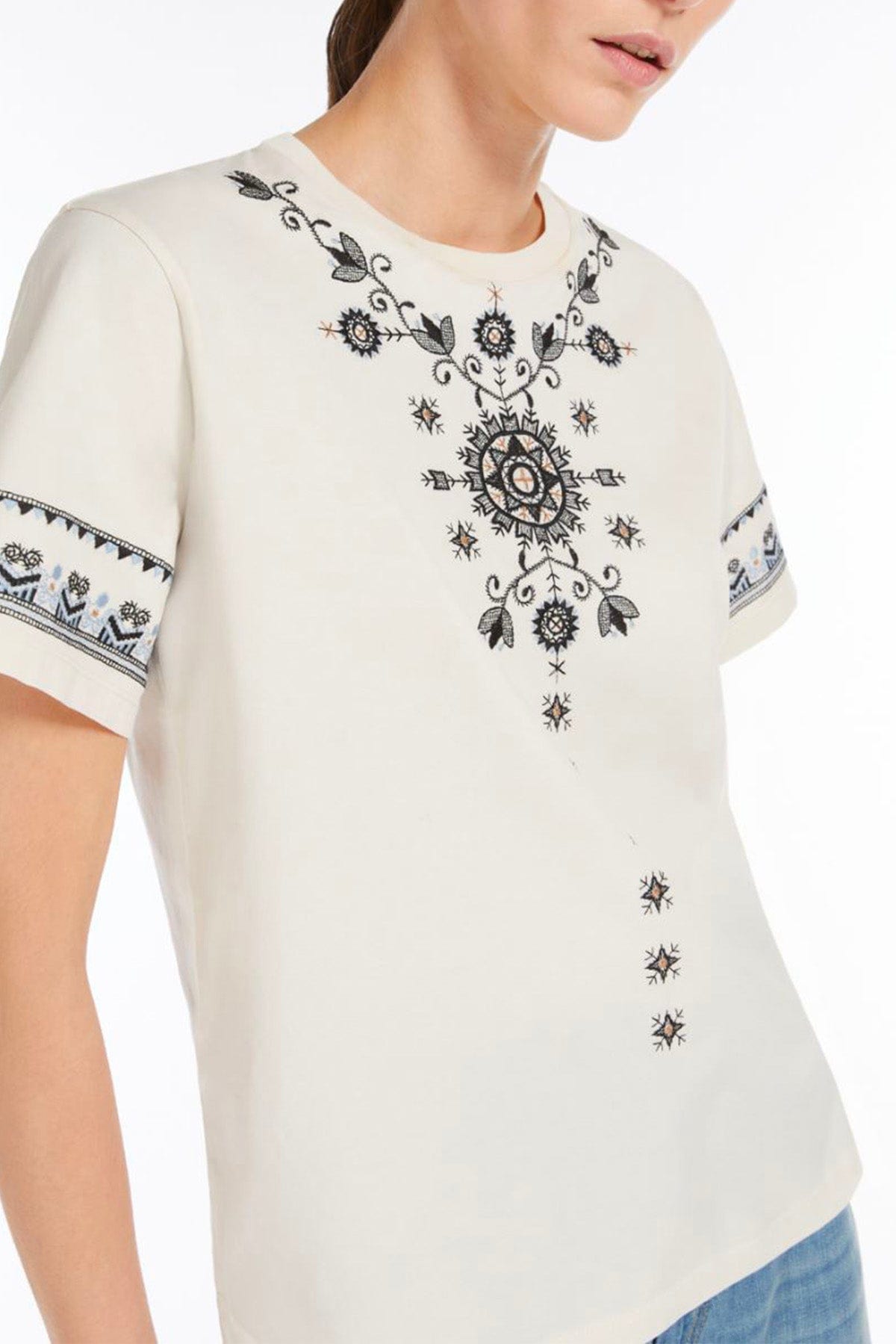 MAXMARA&#39;S BRANDS T&#39;SHIRT  T-Shirt in cotone donna Weekend Max Mara Olga