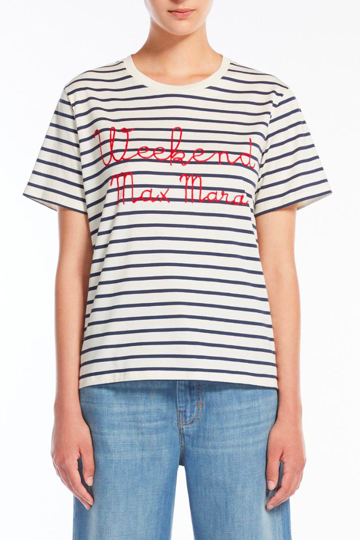 MAXMARA&#39;S BRANDS T&#39;SHIRT  T-Shirt in cotone donna Weekend Max Mara Olga