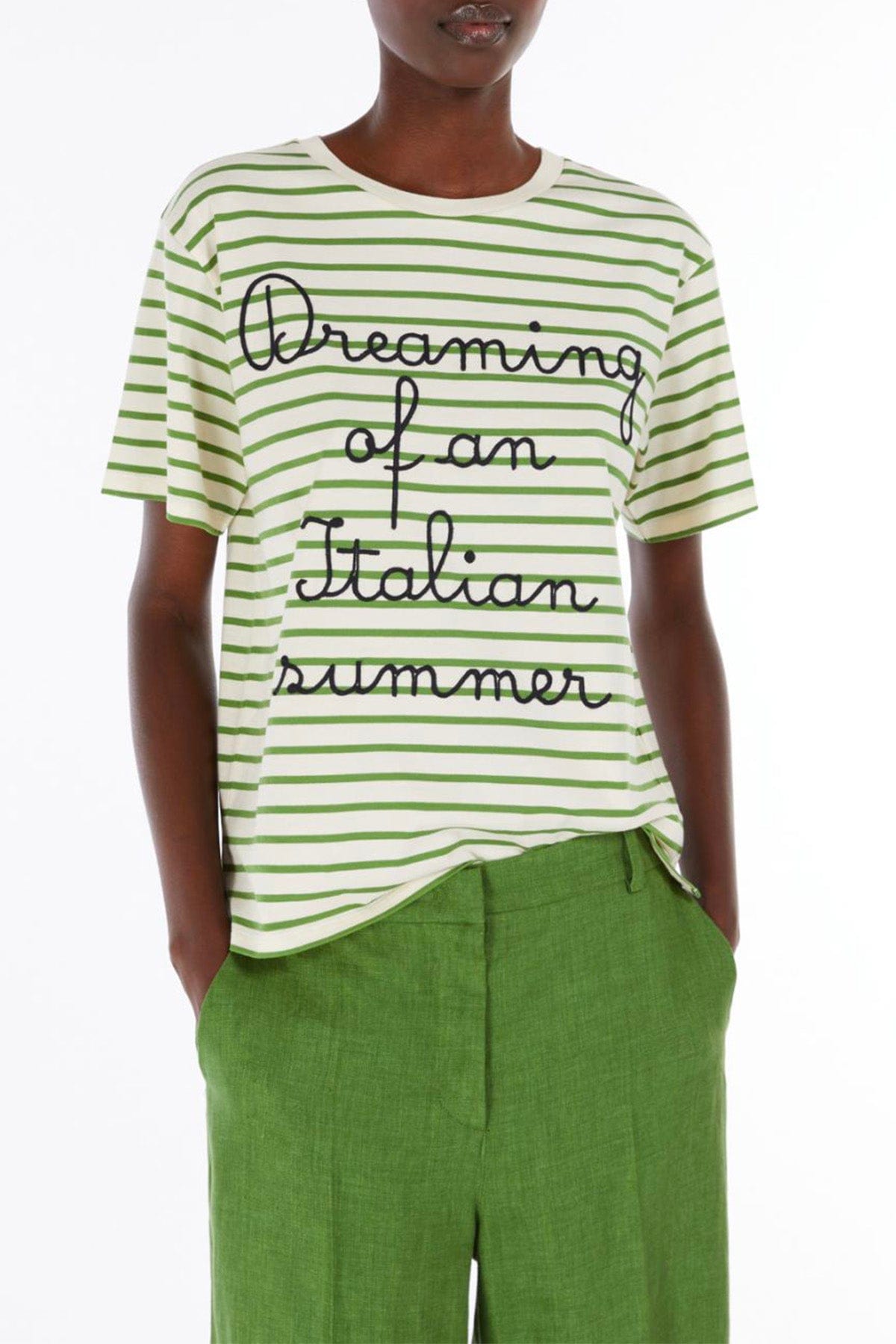 MAXMARA&#39;S BRANDS T&#39;SHIRT  T-Shirt in cotone donna Weekend Max Mara Olga