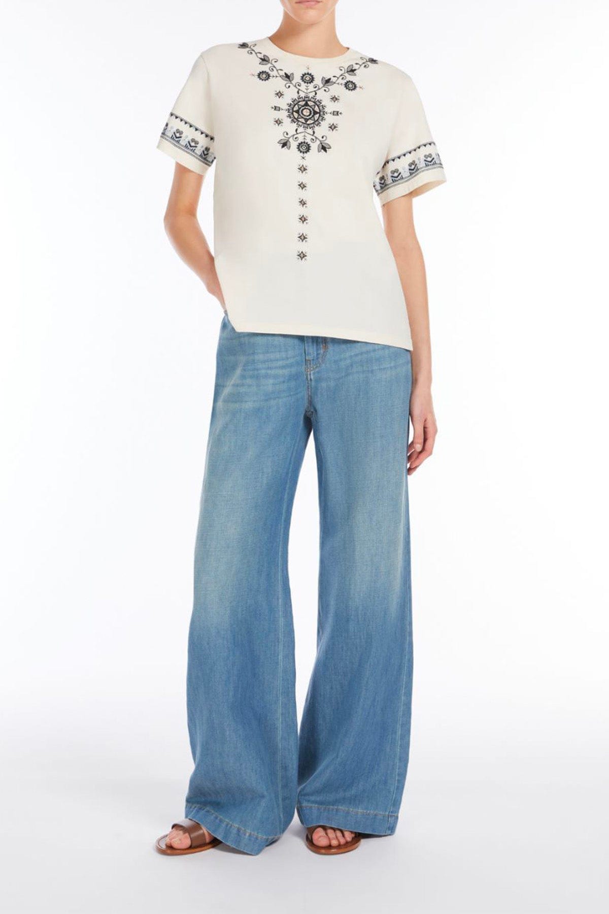 MAXMARA&#39;S BRANDS T&#39;SHIRT  T-Shirt in cotone donna Weekend Max Mara Olga