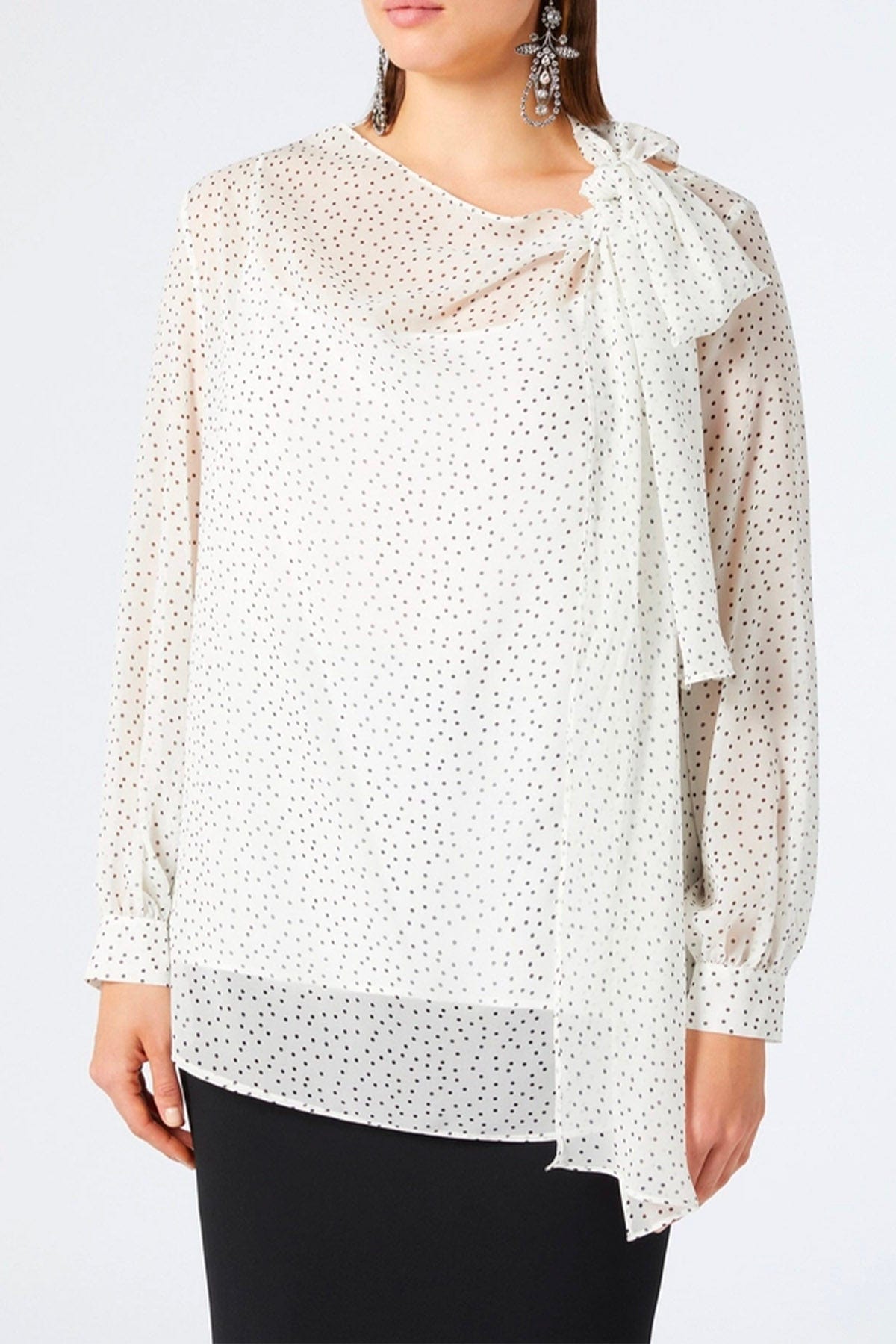 MAXMARA&#39;S BRANDS TUTA / BLUSA Camicia a pois donna Marina Rinaldi Kefalos