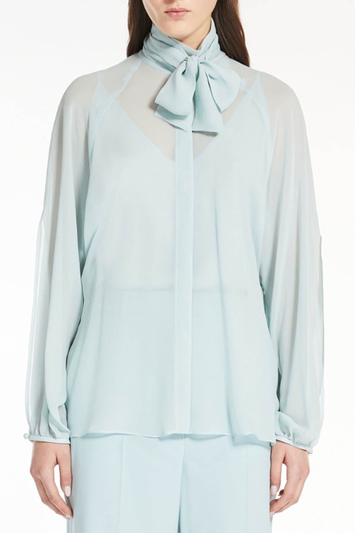 MAXMARA&#39;S BRANDS TUTA / BLUSA Camicia in Seta Donna Max Mara Studio Fascino