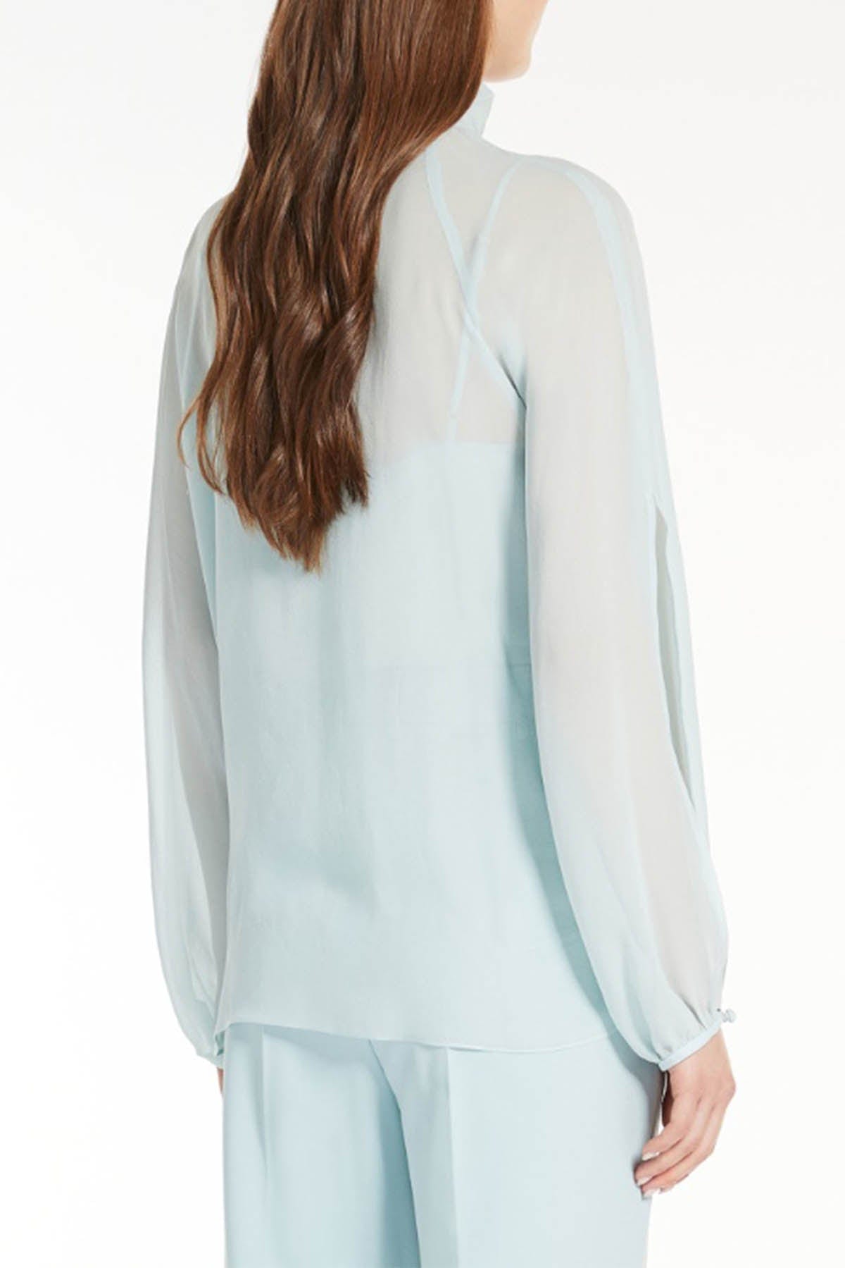 MAXMARA&#39;S BRANDS TUTA / BLUSA Camicia in Seta Donna Max Mara Studio Fascino