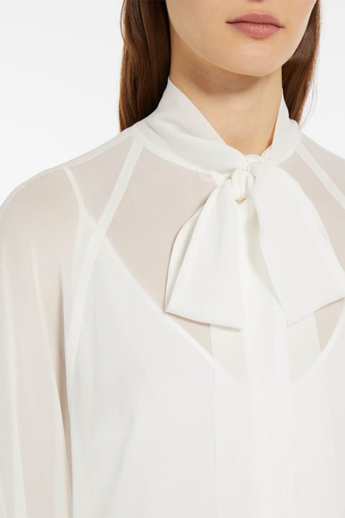 MAXMARA&#39;S BRANDS TUTA / BLUSA Camicia in Seta Donna Max Mara Studio Fascino