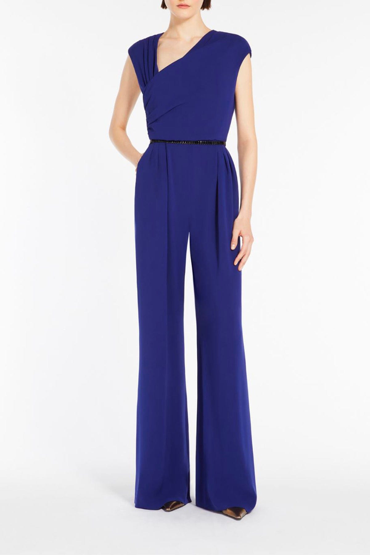 MAXMARA'S BRANDS TUTA SALOPETTE  BLU MIRTILLO / 34 TUTA Elegante donna blu Max Mara Filante