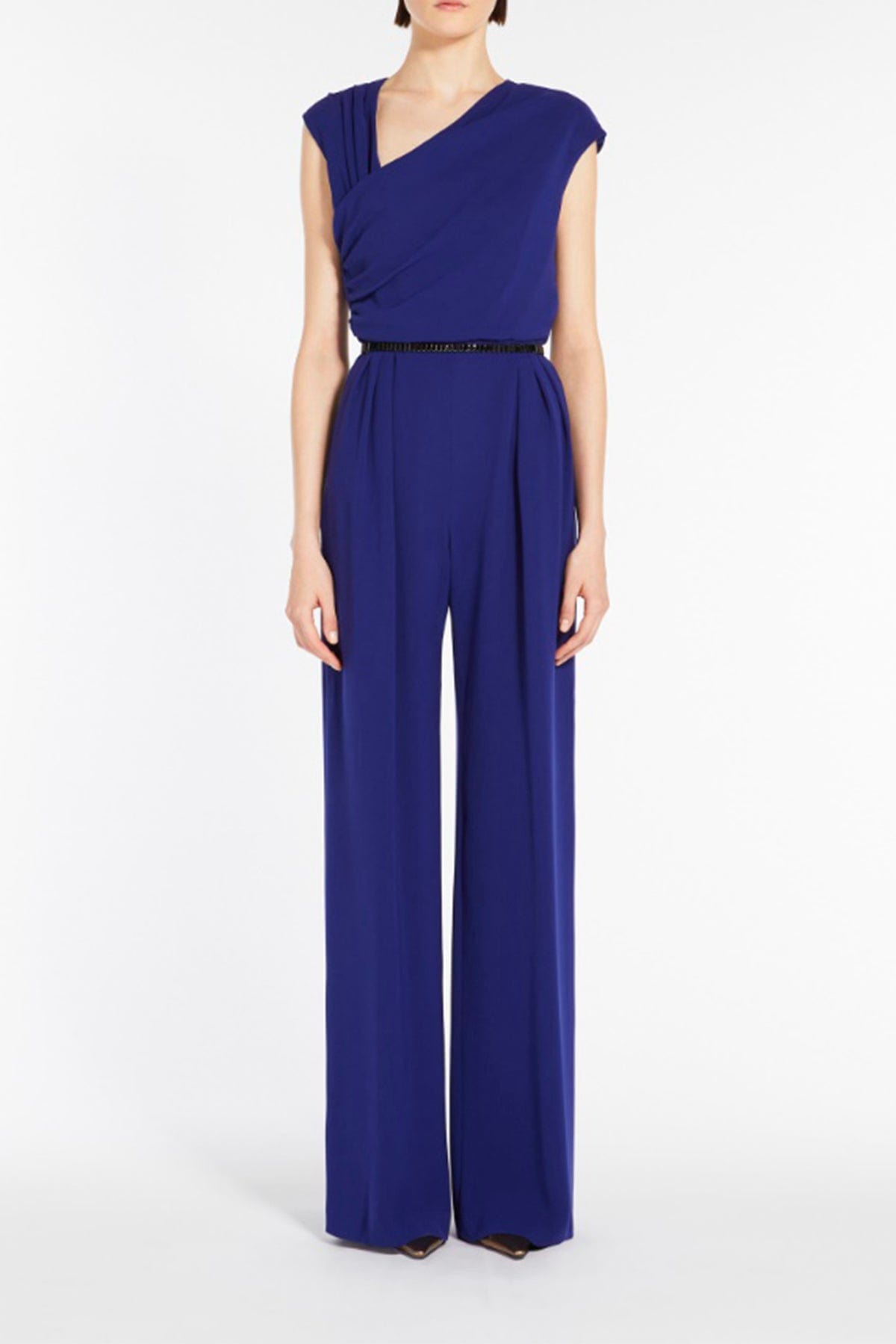 MAXMARA&#39;S BRANDS TUTA SALOPETTE  TUTA Elegante donna blu Max Mara Filante