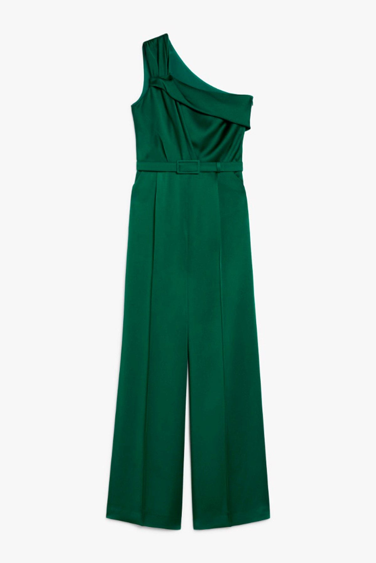 MAXMARA'S BRANDS TUTA SALOPETTE  VERDE SMERALDO / 34 Tuta elegante asimmetrica verde smeraldo Max Mara Studio Gioire