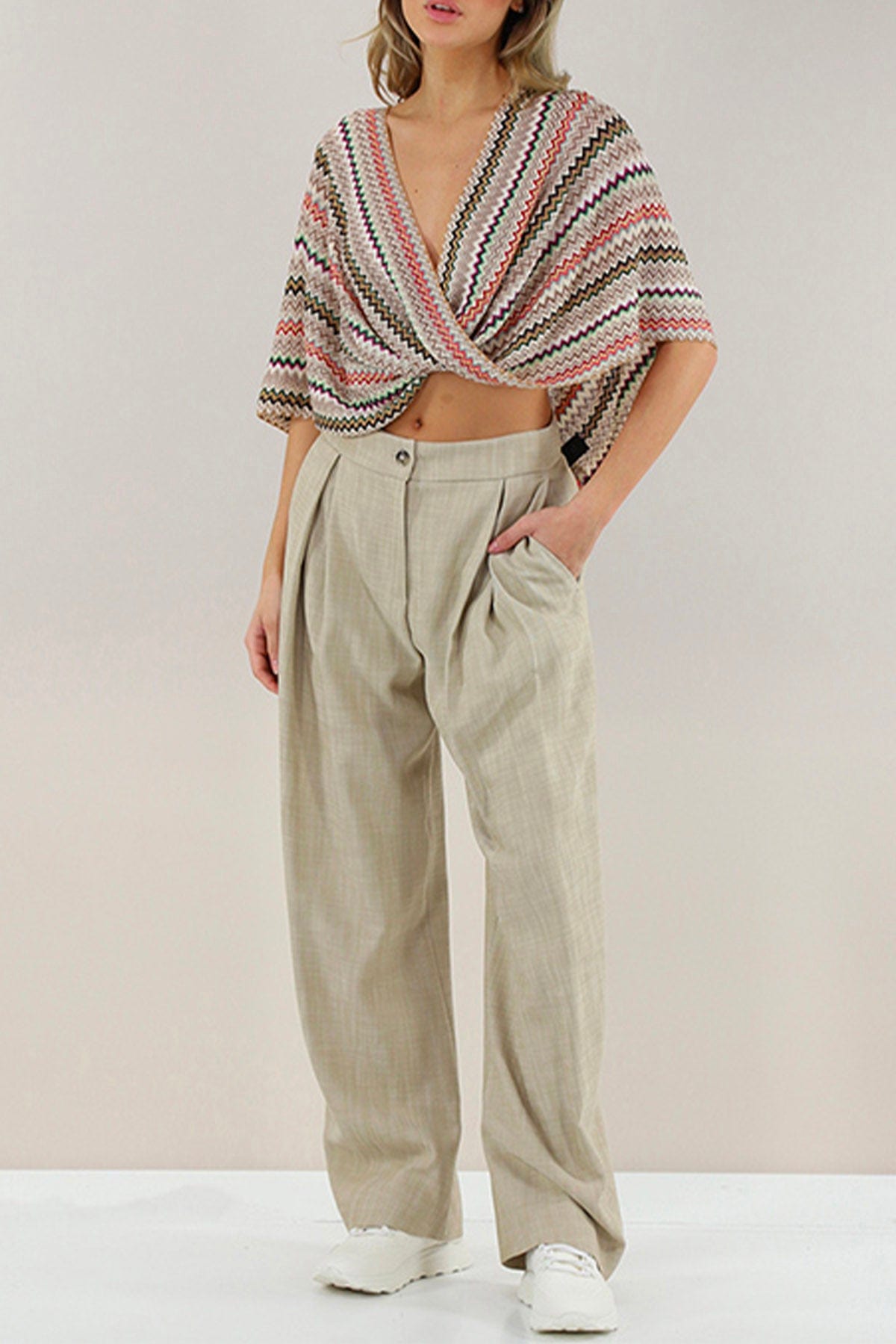 MISSONI PONCHO-COPRISPALLE  Poncho in fantasia Missoni MP1GVMDA008