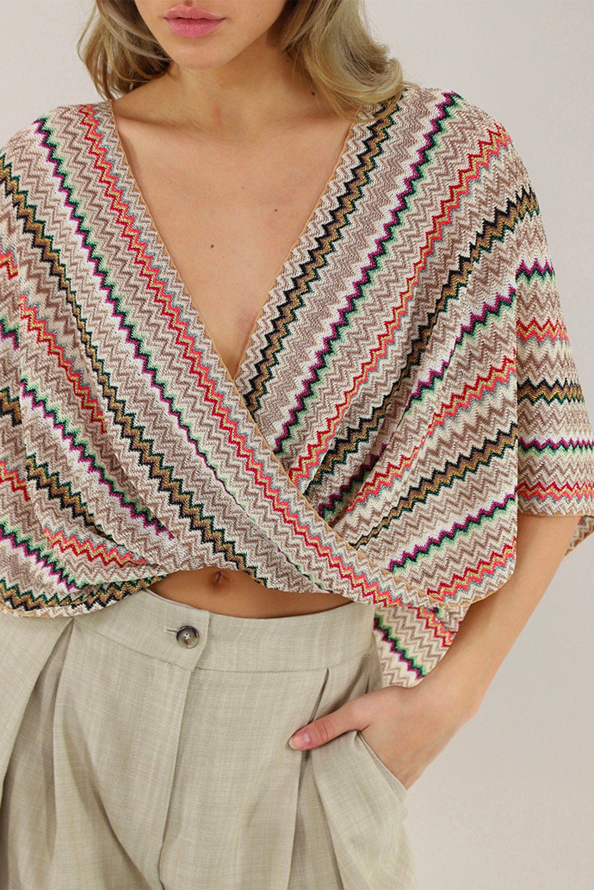 MISSONI PONCHO-COPRISPALLE  Poncho in fantasia Missoni MP1GVMDA008