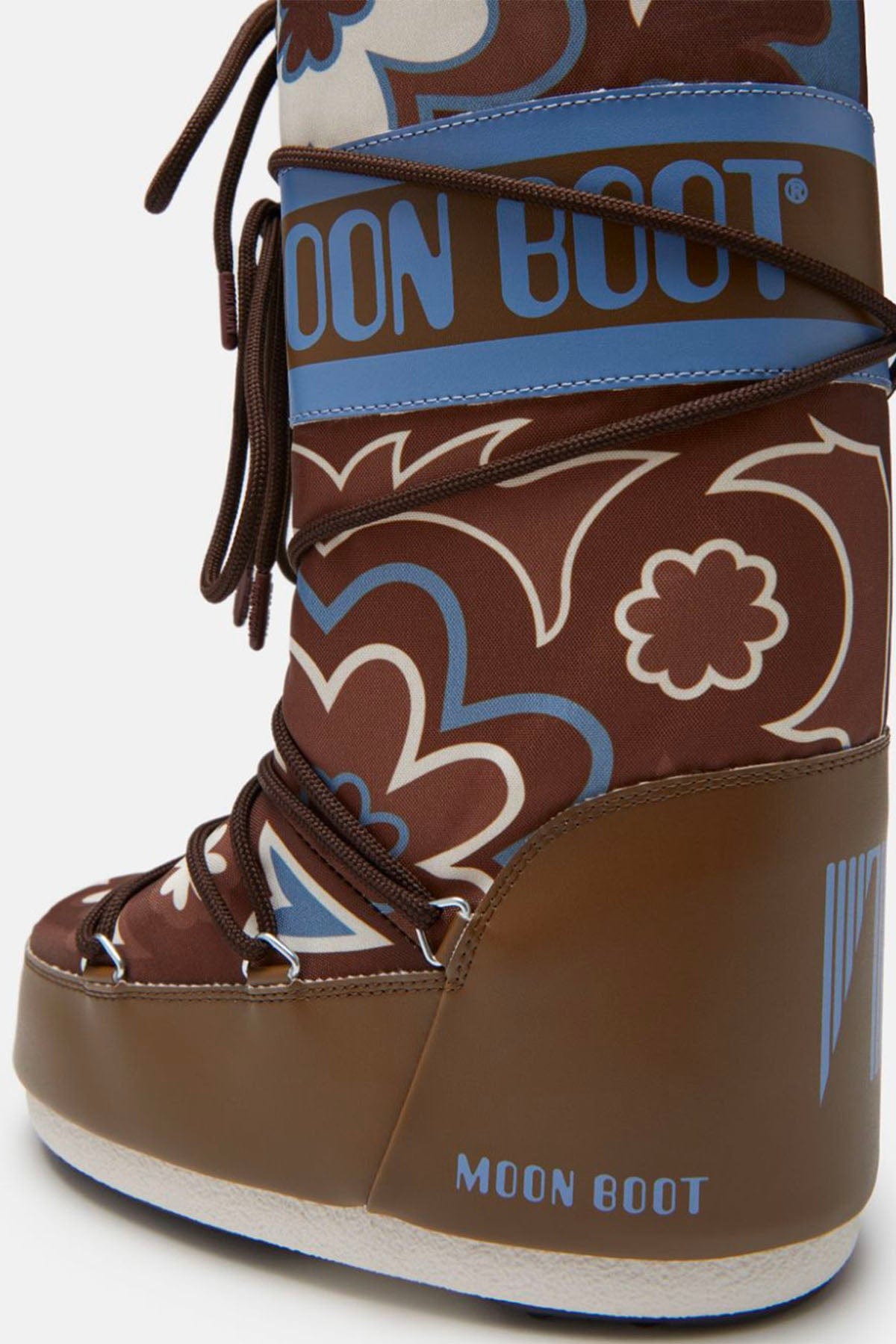 MOON BOOT CALZATURE  Moon Boot alti fiorati icon flower marrone