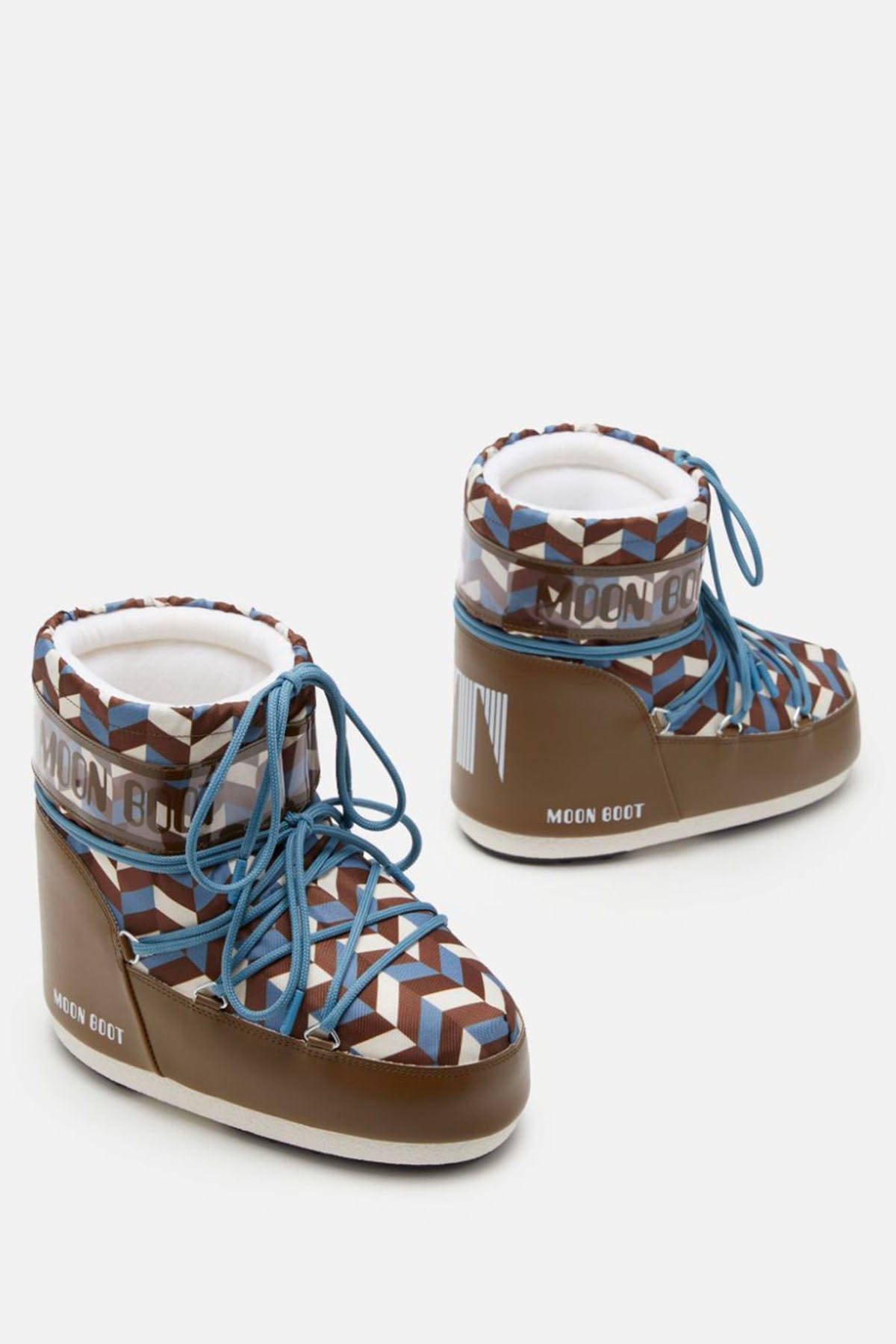 MOON BOOT CALZATURE  Moon Boot icon low optical marrone e grigio