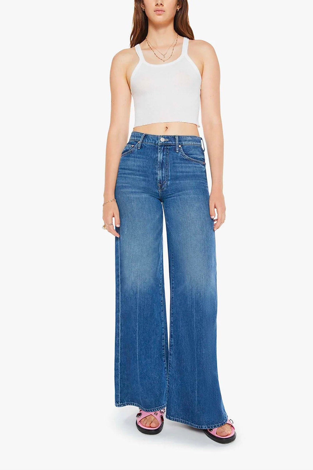 MOTHER PANTALONE IN DENIM  JEANS / 23 Jeans Mother the undercover sneak (superior)