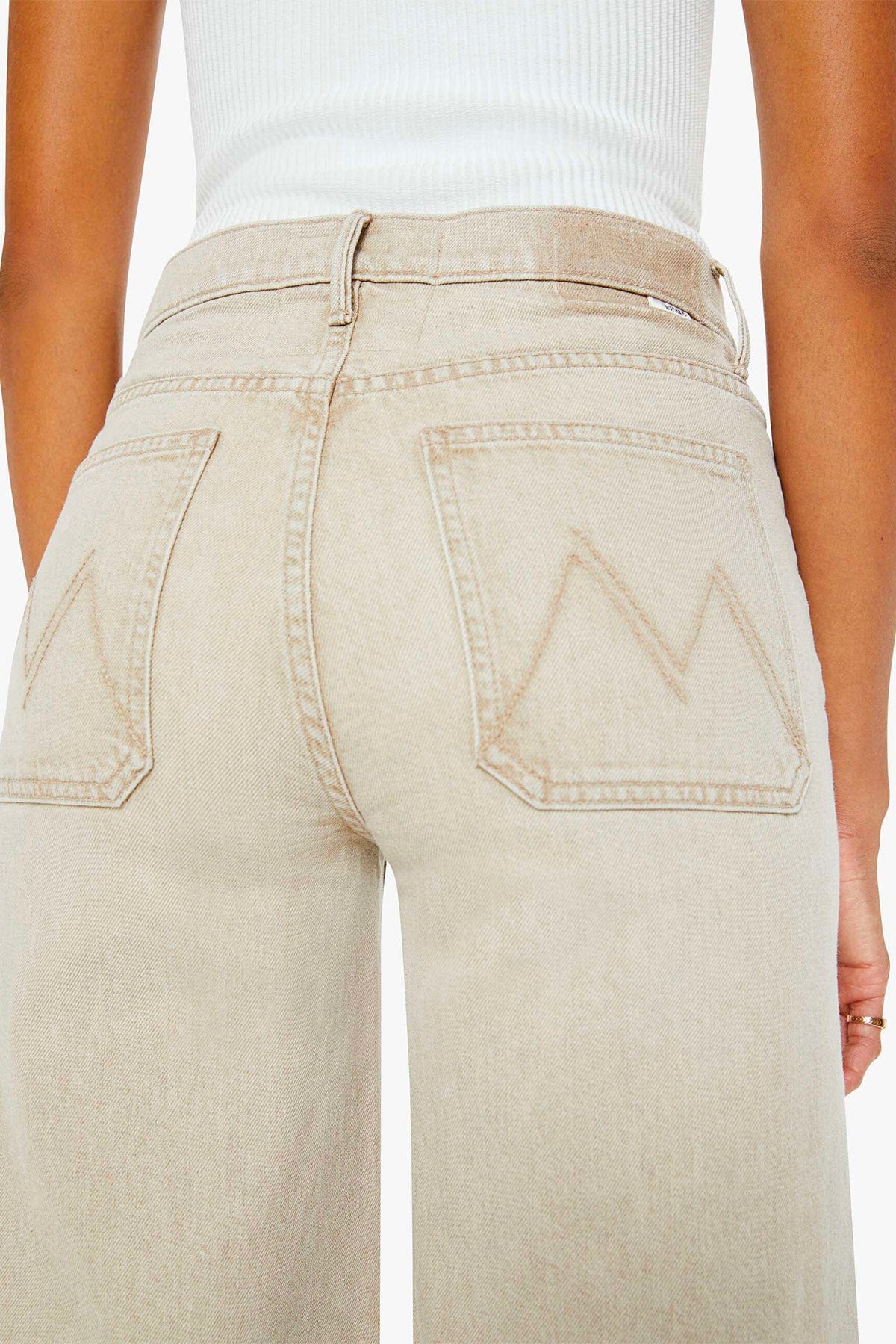 MOTHER PANTALONE IN DENIM  Jeans donna Mother patch pocket undercover sneak