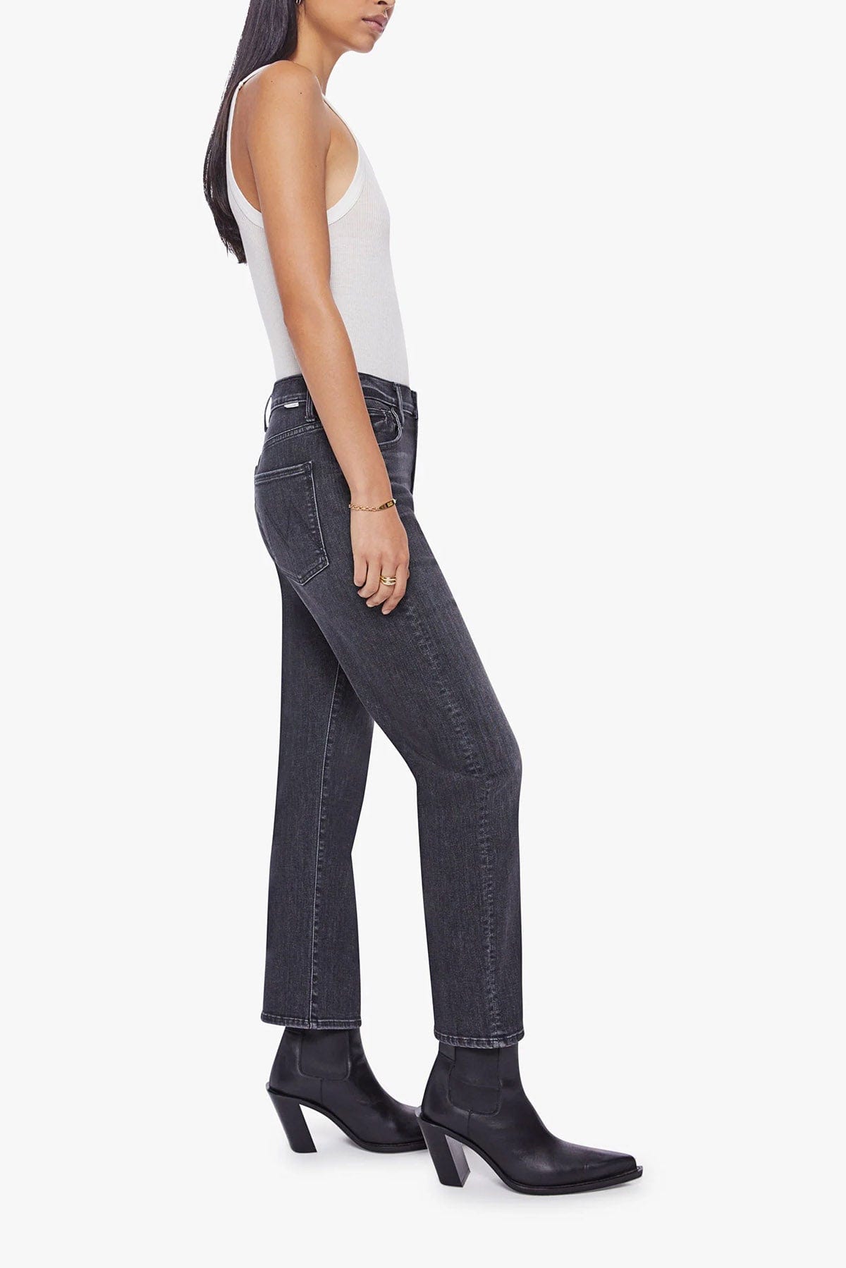 MOTHER PANTALONE IN DENIM  Jeans Mother The Ditcher Zip Ankle