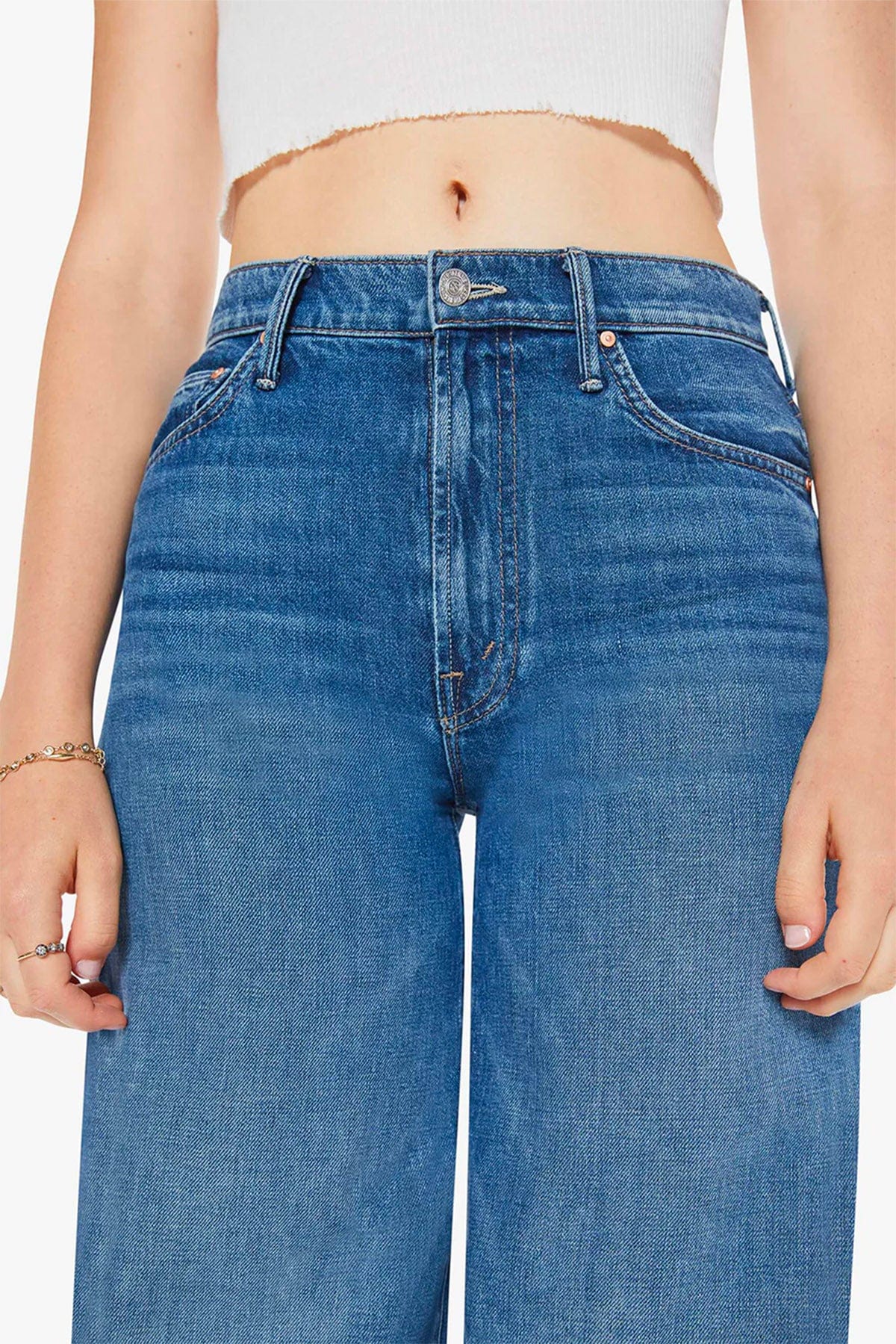 MOTHER PANTALONE IN DENIM  Jeans Mother the undercover sneak (superior)