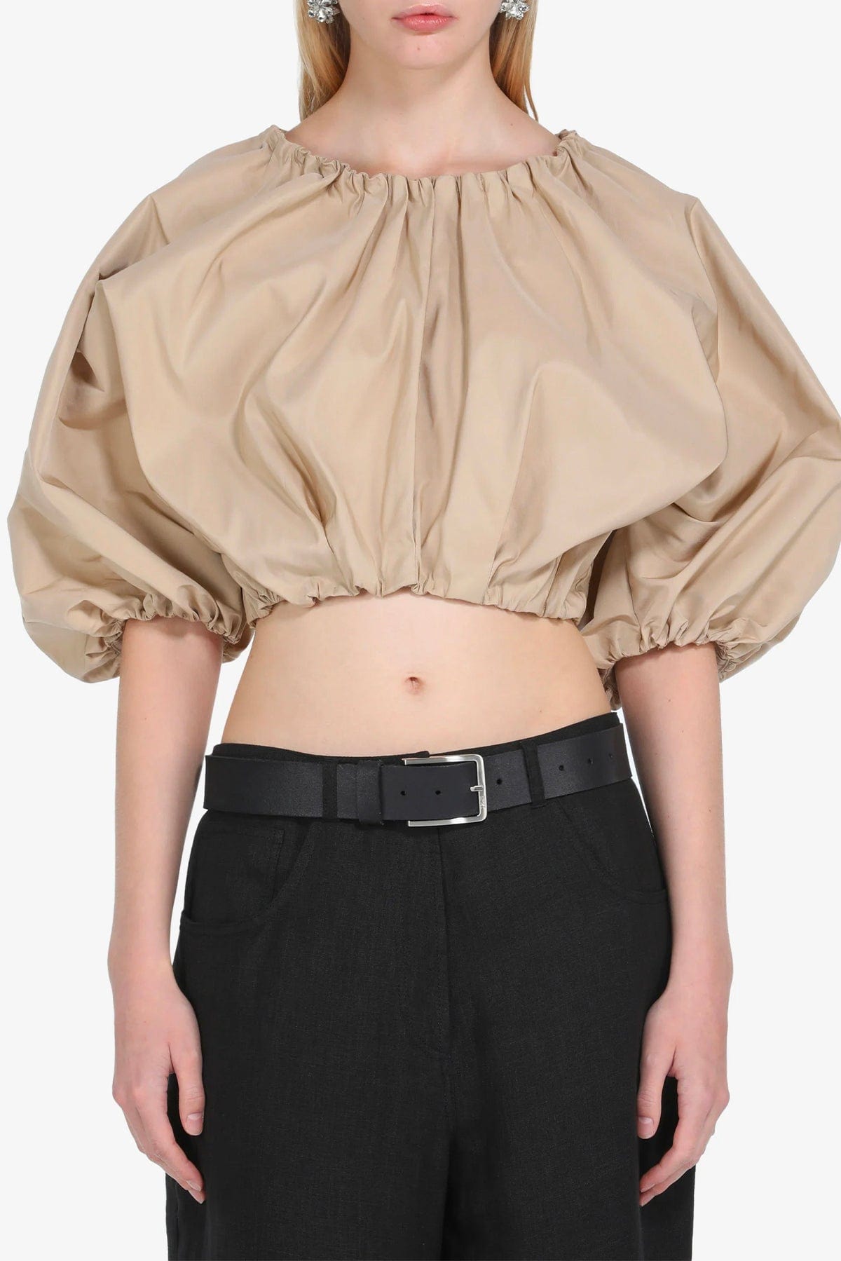 N21 CAMICIA  BEIGE / 36 Blusa crop N21 Sfilata G131