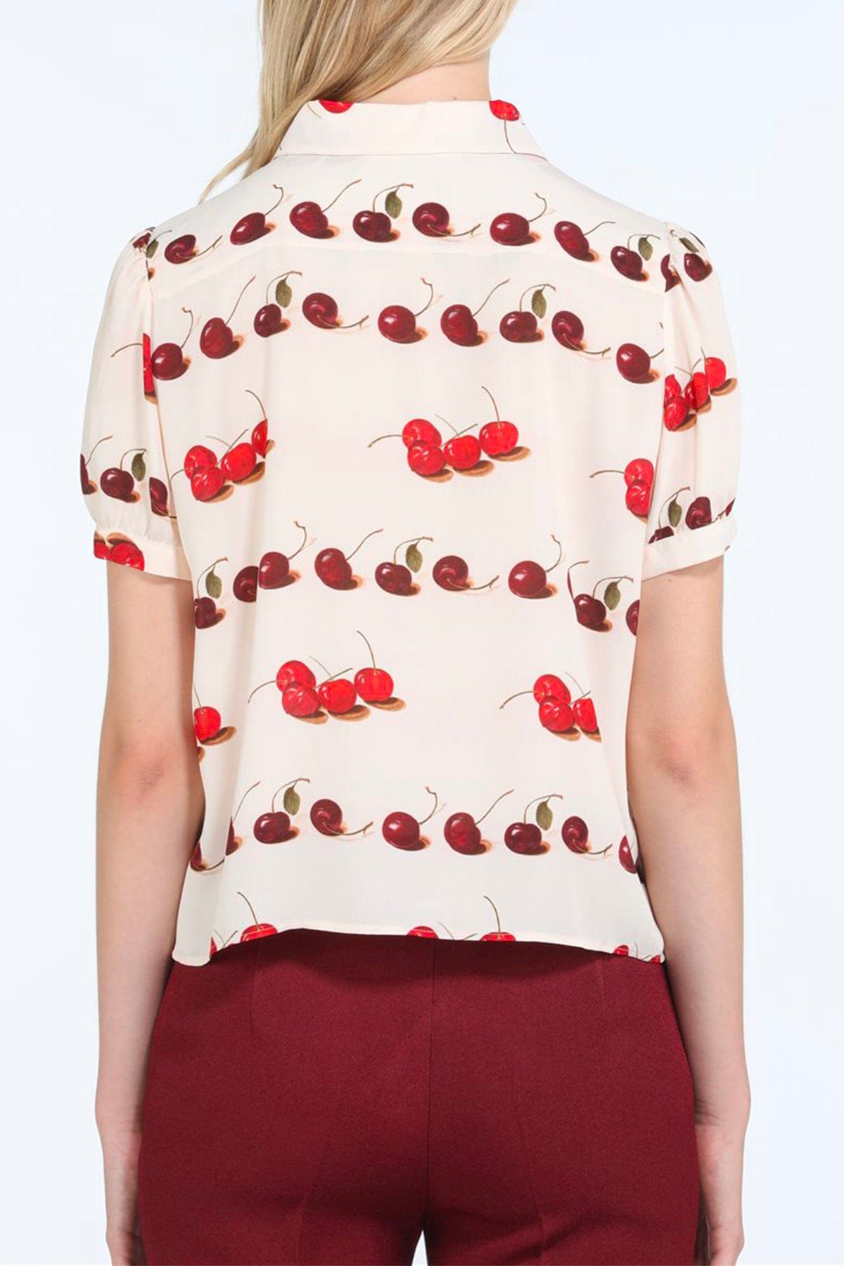N21 CAMICIA  Camicia in seta donna N21 Sfilata stampa ciliegie G072