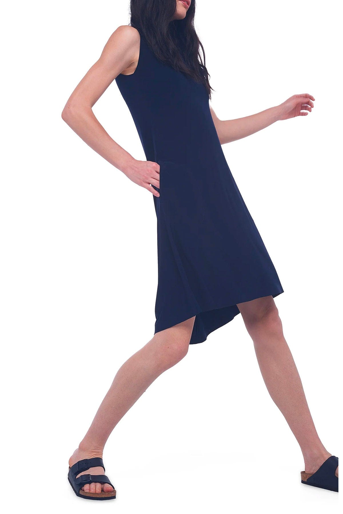 NORMA KAMALI ABITO  BLU NOTTE / XS Norma Kamali Sleeveless Swing Dress Midnight Blue