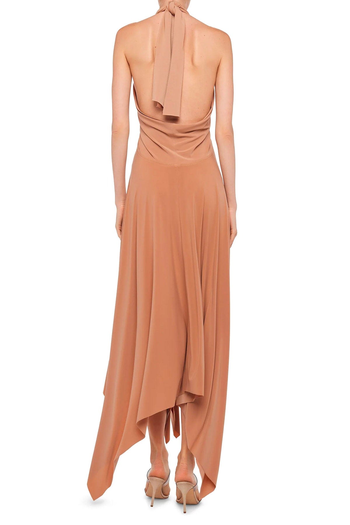 NORMA KAMALI ABITO  Norma Kamali Convertible Midcalf Dress Cappuccino