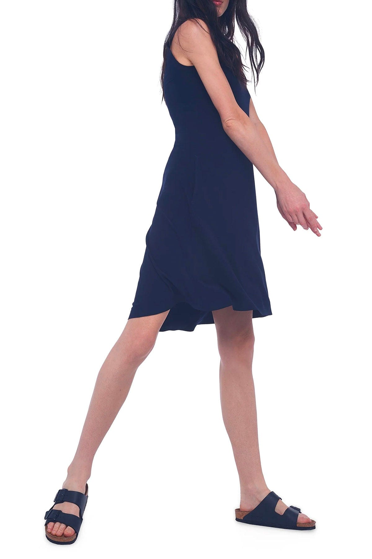 NORMA KAMALI ABITO  Norma Kamali Sleeveless Swing Dress Midnight Blue