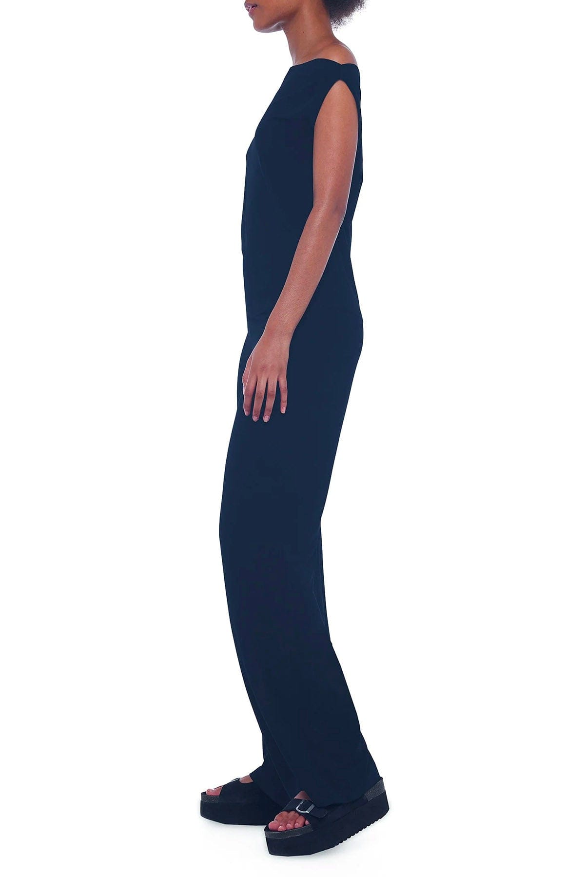 NORMA KAMALI ABITO  BLU NOTTE / XS Norma Kamali Straight Leg Pant Midnight Blue